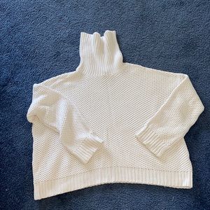 Forever 21 White Turtleneck Sweater